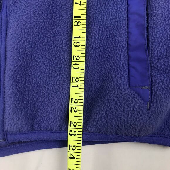Vintage Patagonia 1990 Synchilla Full Zip Retro X Fleece Jacket Purple Womens 12 - Picture 3 of 12